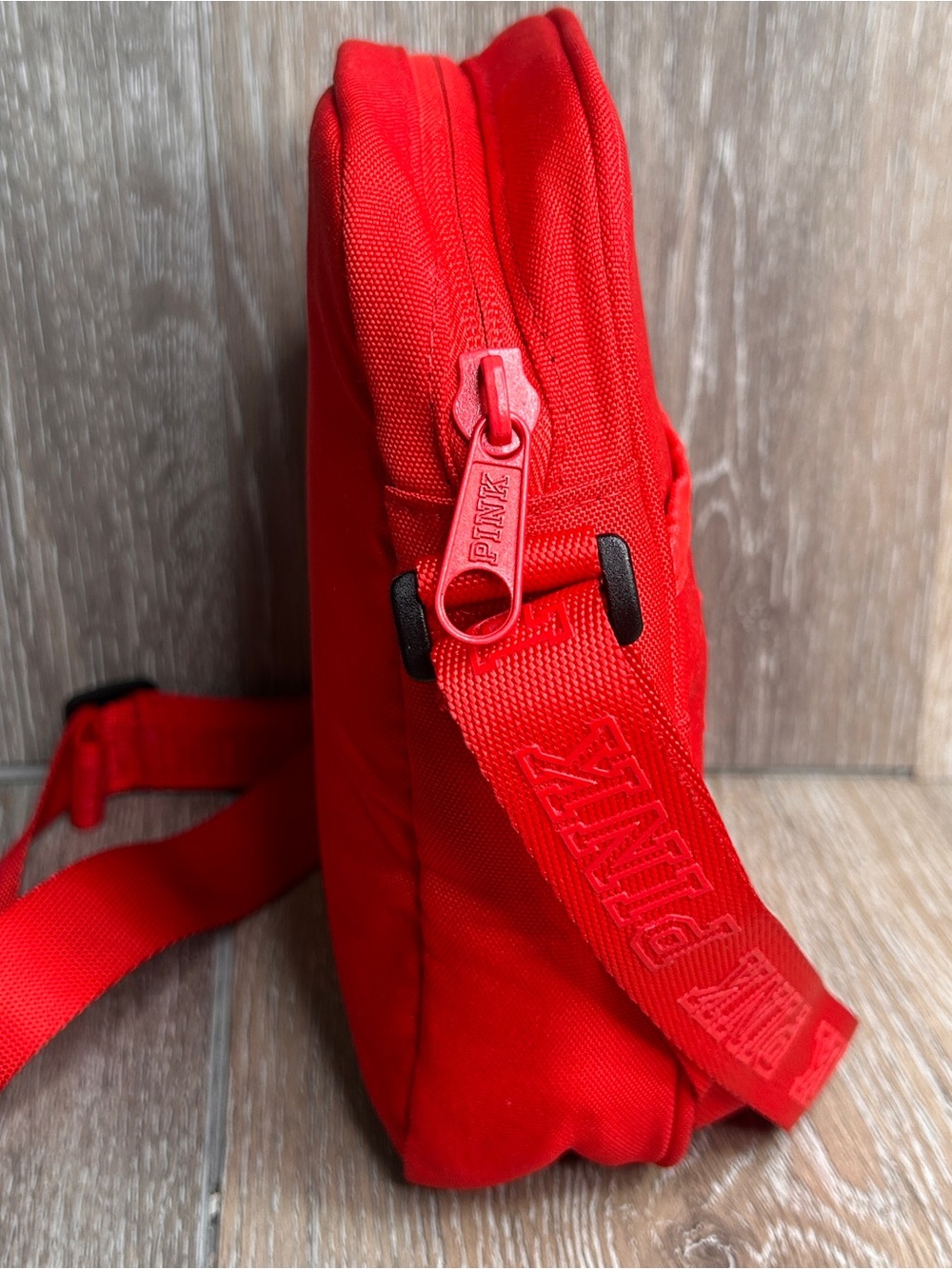 PINK Victoria's Secret Red Crossbody Bag Adjustable Strap Mini Shoulder Bag - Picture 4 of 6